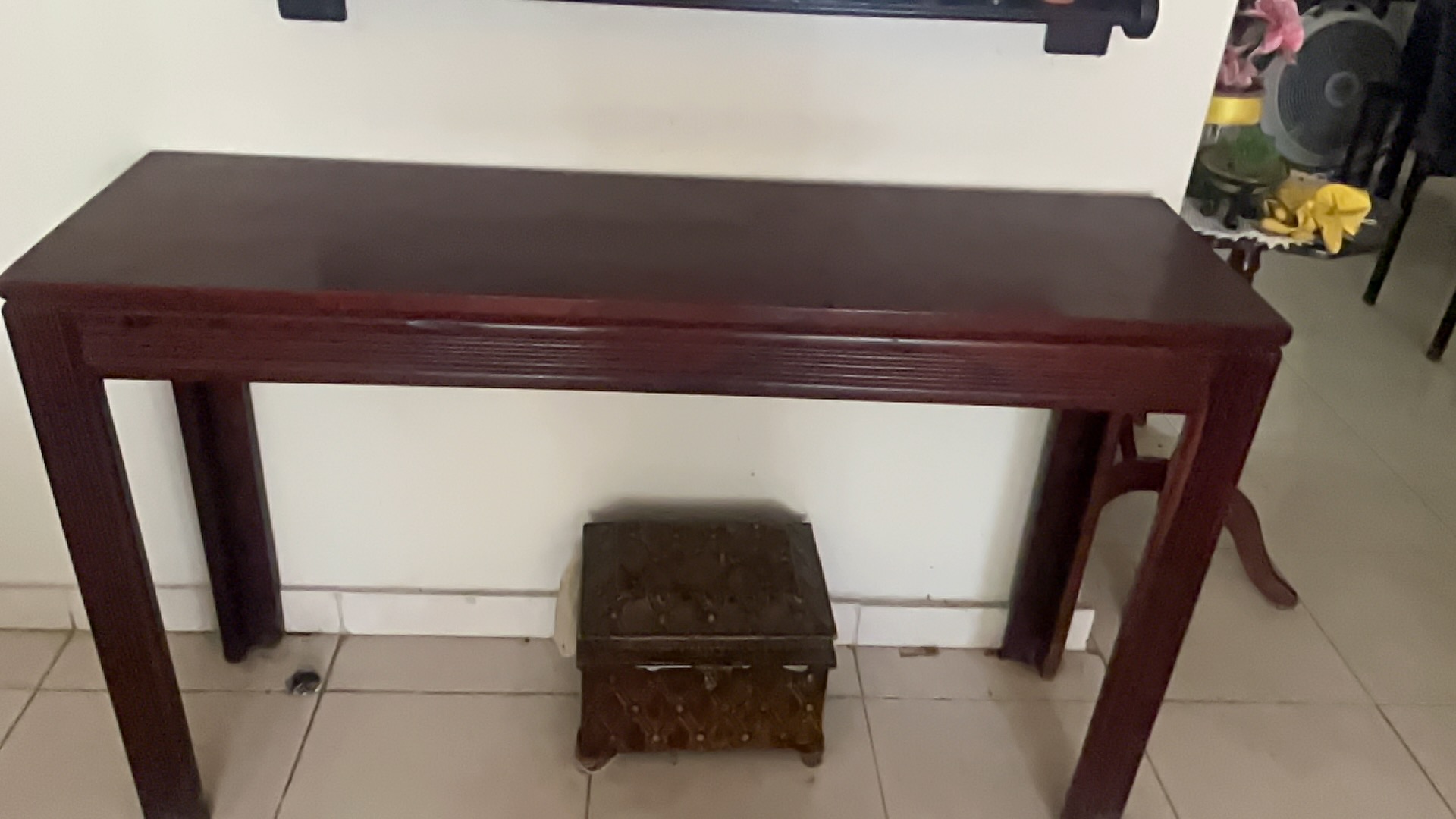 decoración y accesorios - Mesa padrón grande caoba 0