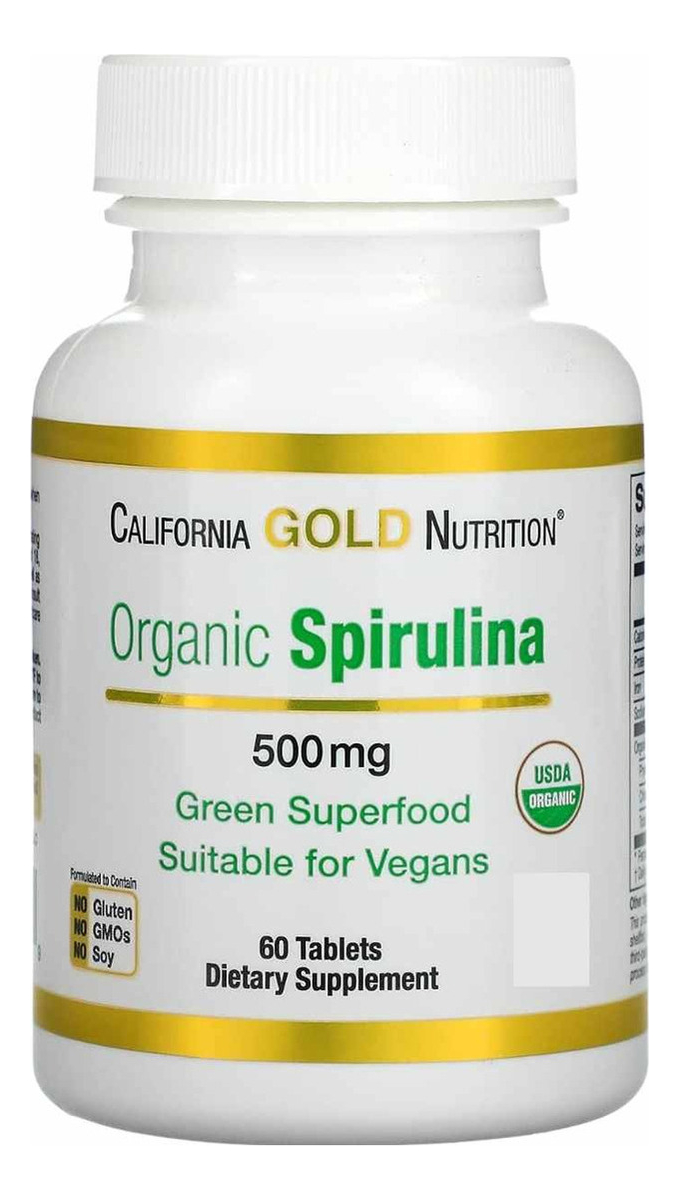 Salud y Equipamiento Médico - Espirulina 60 Tabs California - Un - Unidad A $2498