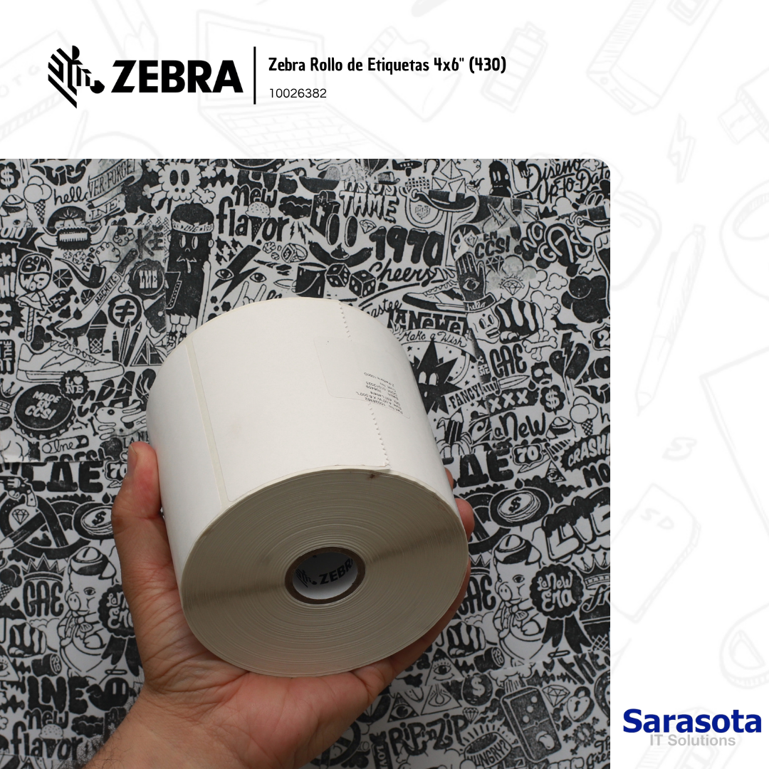 accesorios para electronica - Zebra Rollo de Etiquetas 4x6" (430) 0
