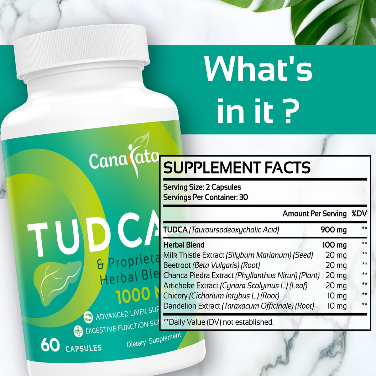 Salud y Equipamiento Médico - Tudca 1000 Mg Salud Del Higado 60cap Canarata 3