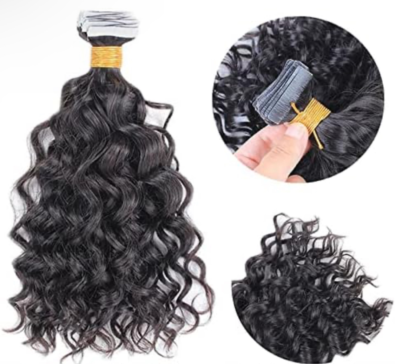 salud y belleza - extensiones tape cabello 100% humano  2