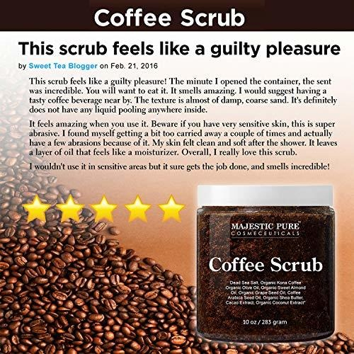 Salud y Equipamiento Médico - Majestic Pure Arabica Coffee Scrub - Exfoliante Corporal Total 3