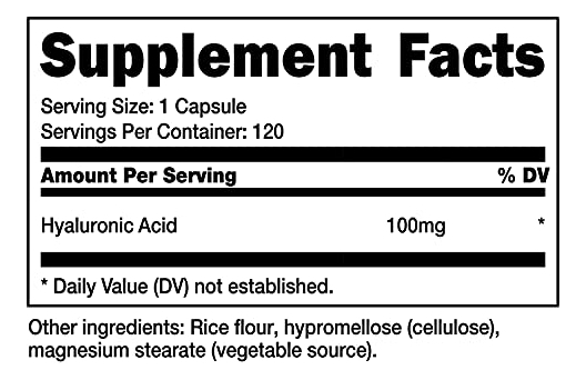 Salud y Equipamiento Médico - Capsulas De Acido Hialuronico -nutricost 100 Mg 1