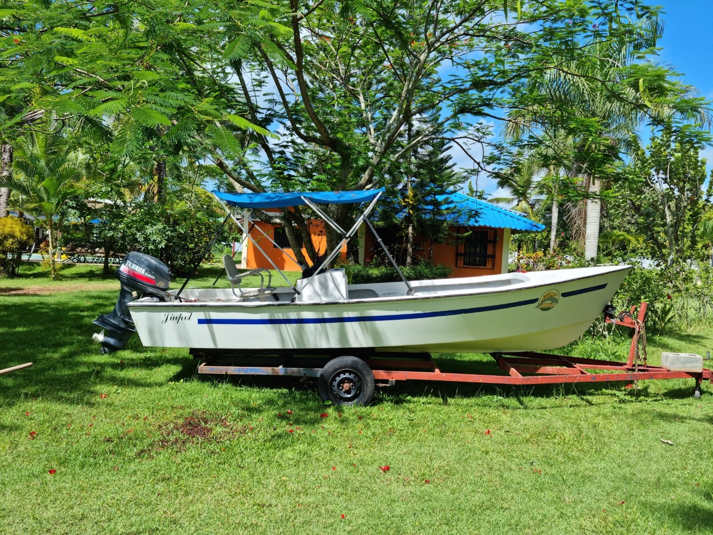 botes - Bote Fibra de Vidrio 19 Pies Motor Yamaha 40  2