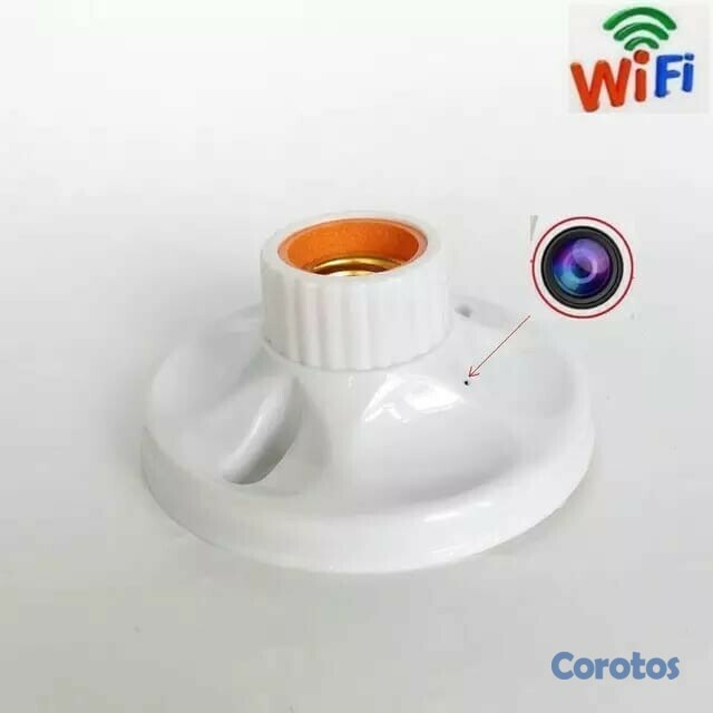 otros electronicos - Zocalo de bombillo con camara WiFi incluida 2
