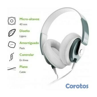 computadoras y laptops - AUDIFONO CON MICROFONO KLIPXTREME- OBSESSION - STEREO - BLANCO - CONTROL DE VOLU 1