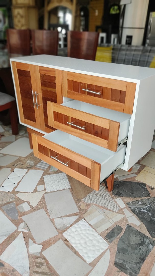 muebles y colchones - credenza caoba y hidrofugo 1