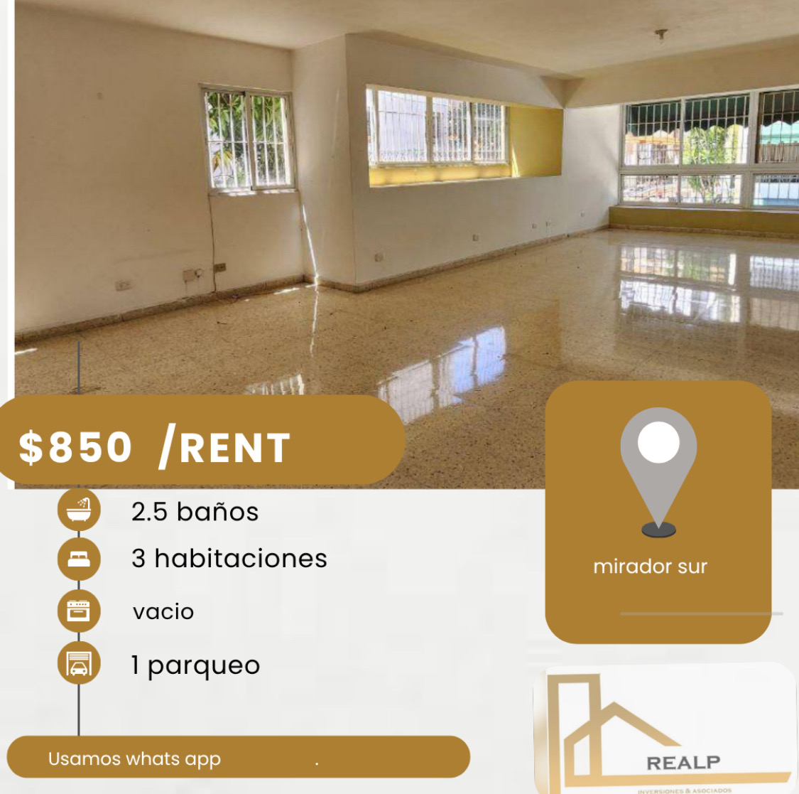 apartamentos - hermoso apartamento en el mirador sur  0