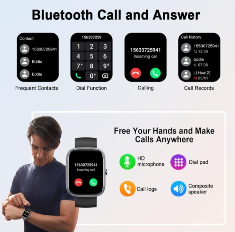 joyas, relojes y accesorios - GloryFit Reloj Inteligente con 9 correas  6