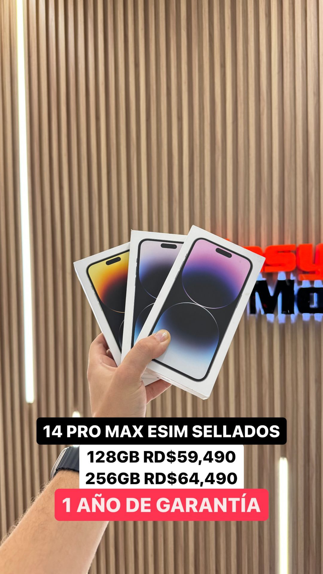 celulares y tabletas - iPHONE 14 PRO MAX 128GB ESIM SELLADO  0