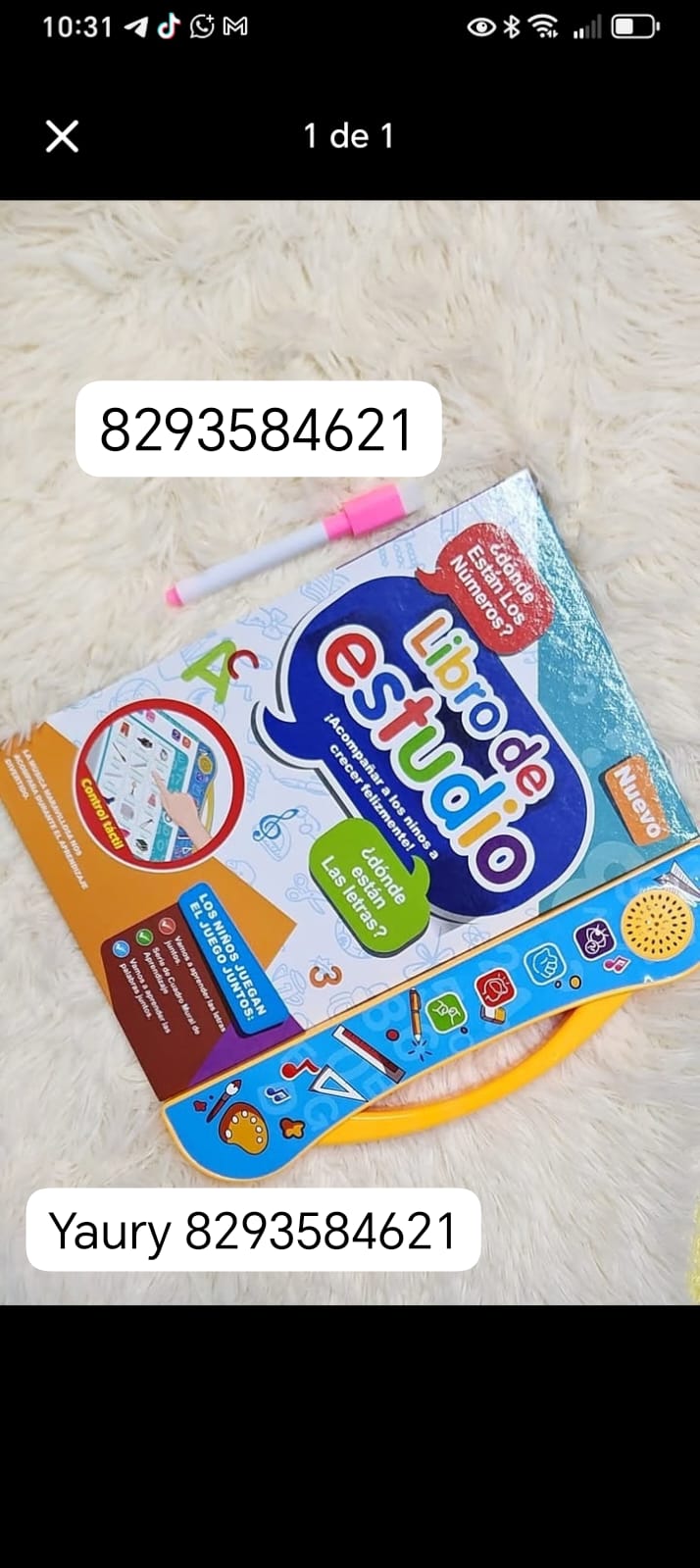 accesorios - Libro interactivo con audio en español e inglés. Abecedario.