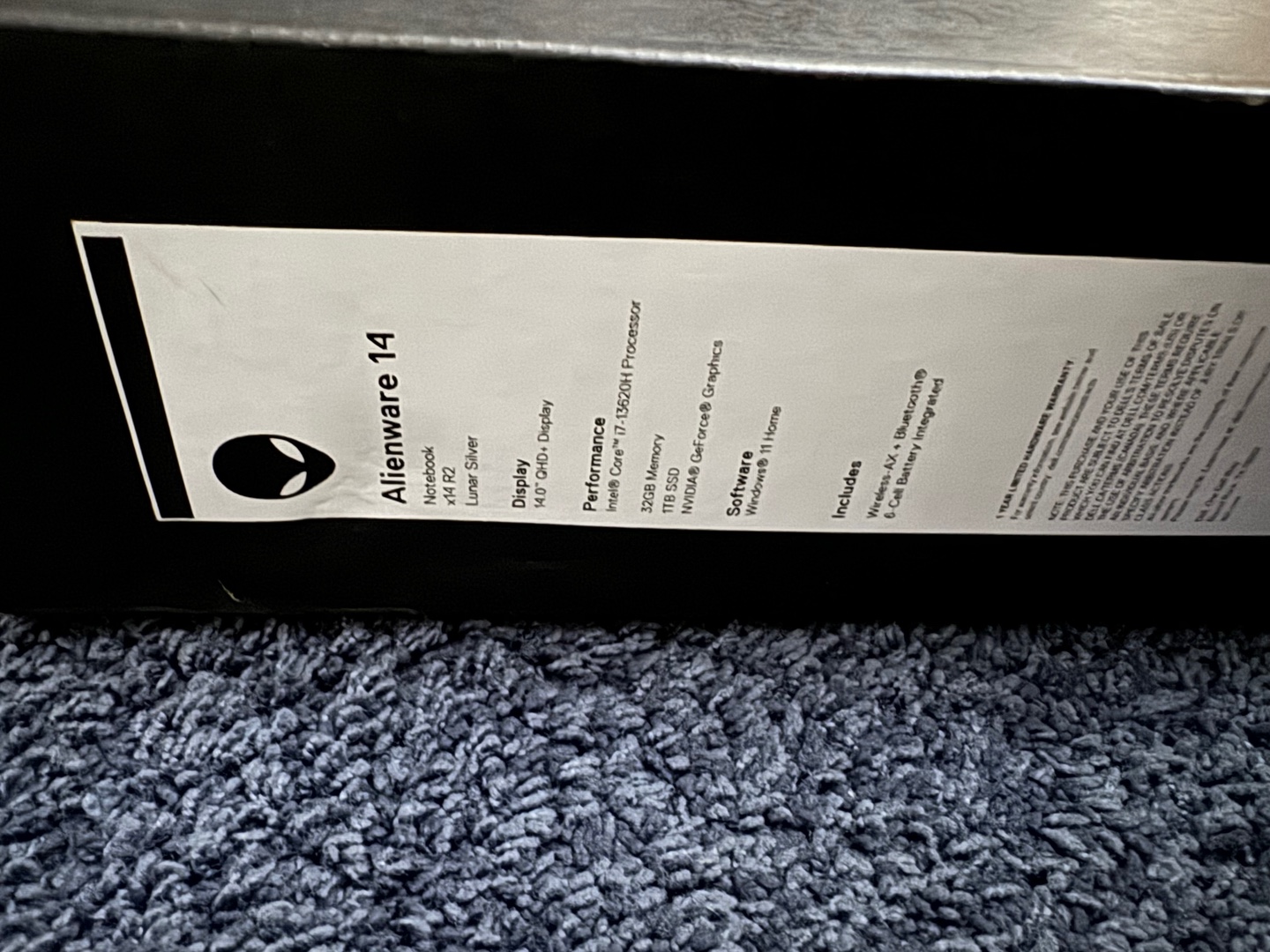 computadoras y laptops - PC Laptop Dell Alienware X14 R2 /32GB RAM / 1TB SSD / 13va Gen RD$ 92,500 NEG 2