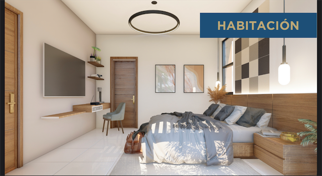 casas vacacionales y villas - Venta de villas frente al campo de golf de vista cana con opción a piscina  7
