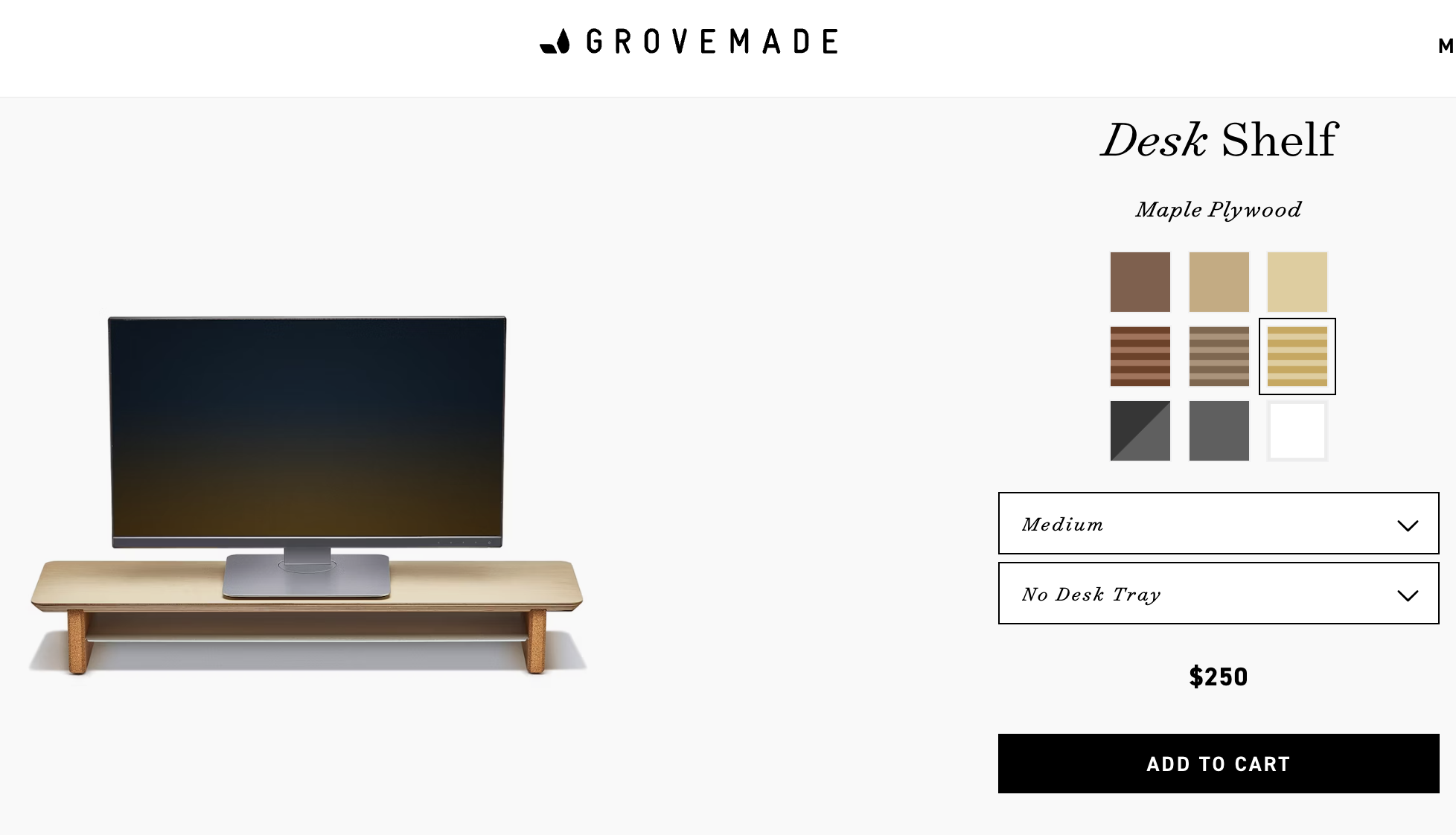 decoración y accesorios - Grovemade estante de escritorio para monitor 2