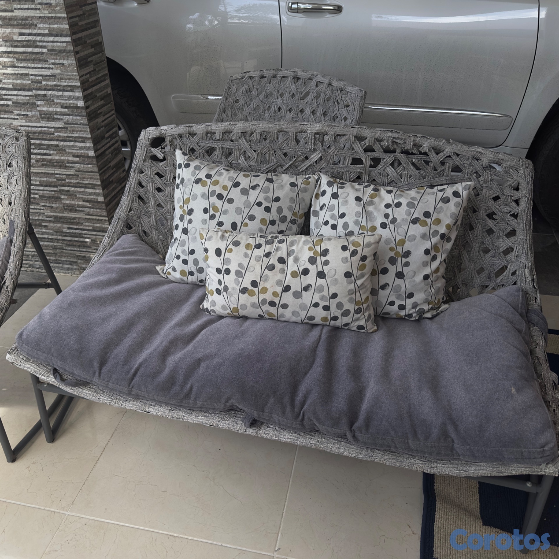 muebles y colchones - Juego de terraza de 4 piezas  2