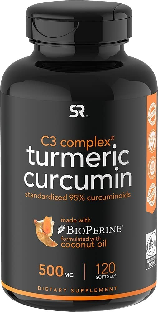 Salud y Equipamiento Médico - Curcuma 500mg 120 capsulas Sports Research 1