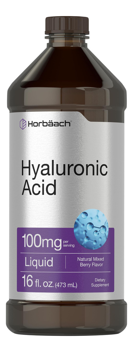 Salud y Equipamiento Médico - Suplemento Liquido De Acido Hialuronico 100mg 16onz Horbaach
