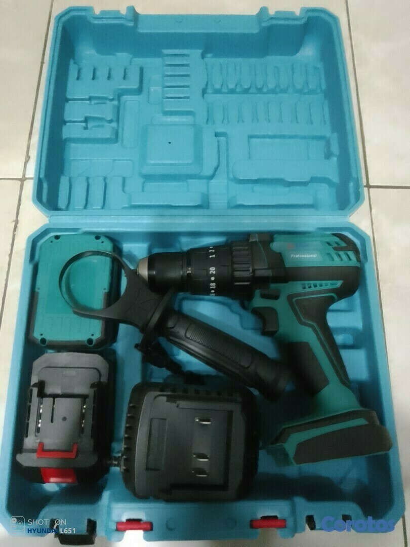 herramientas, jardines y exterior - Taladro inalambrico WK12 con madril 1/2 con baterias de 12v 2