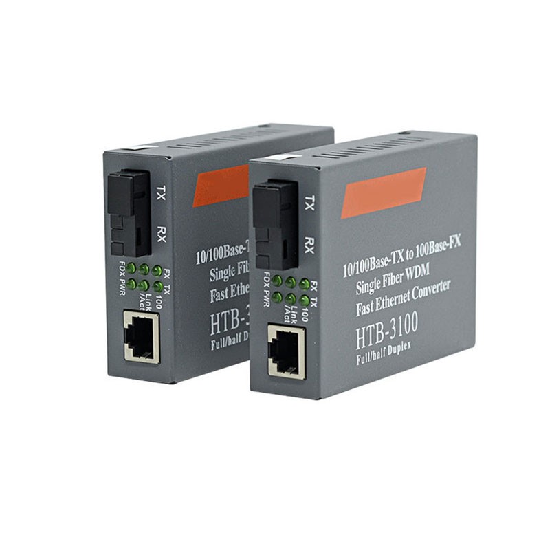 equipos profesionales - Convertidor extensor de fibra optica optico a RJ45 adaptador Óptico WDM Monomodo 8