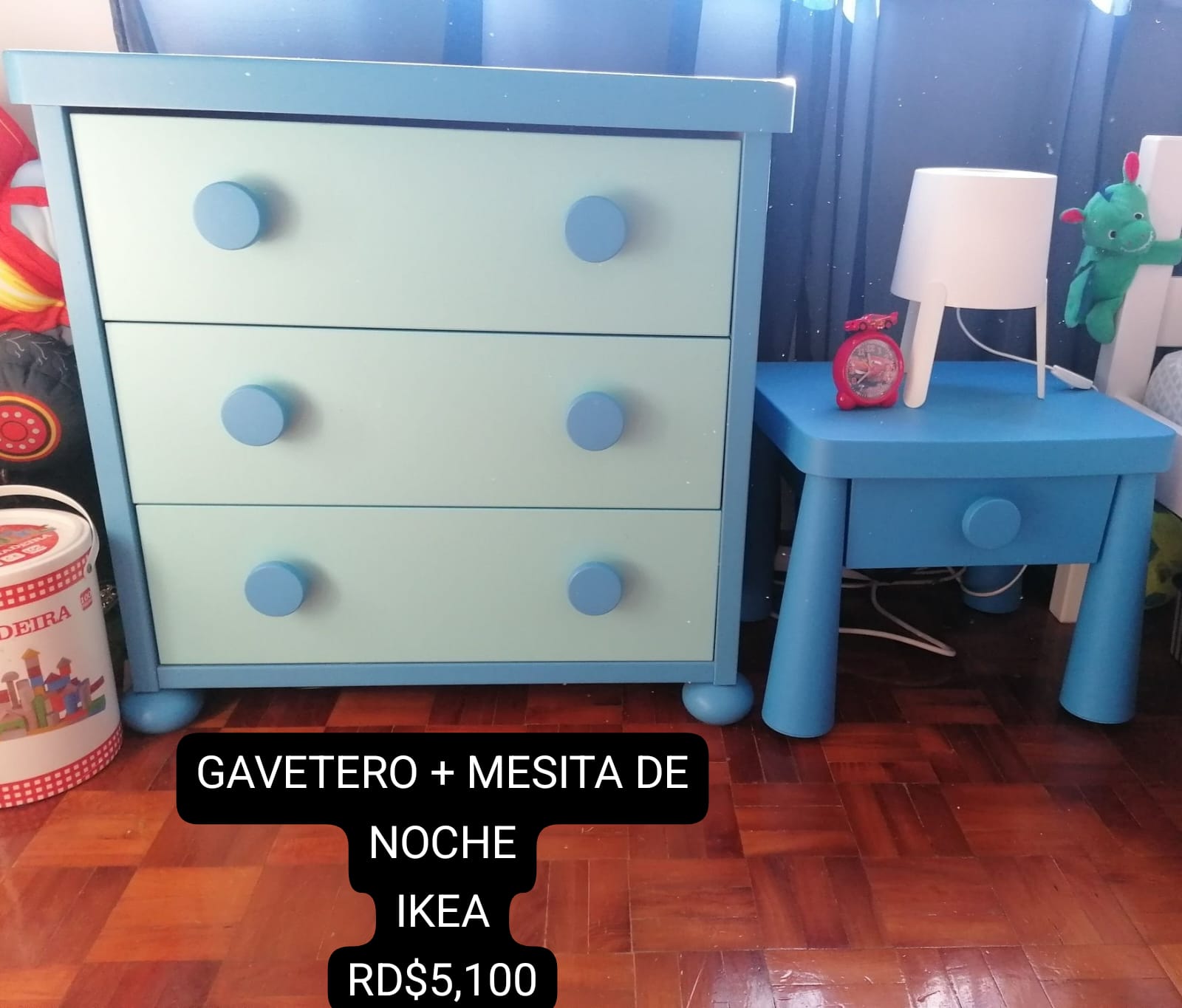 muebles y colchones - Gavetero de niños IKEA + Mesita de Noche COMBO 0