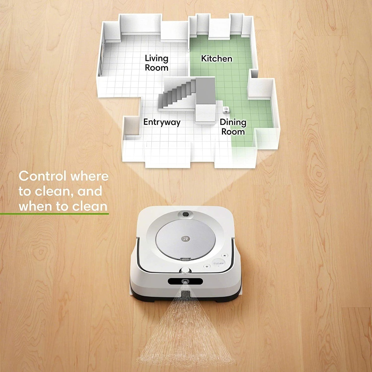 electrodomesticos - Irobot Braava Jet M6 (6110 Wi-fi Conectado Mapeo Inteligente 1