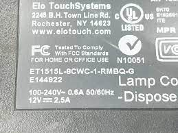 computadoras y laptops - Touch Monitor 15" ET1515L-8CWC-1-RMBQ- 0