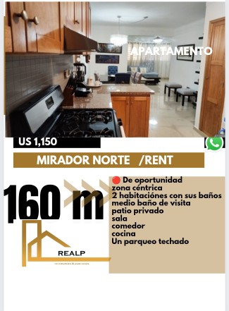 apartamentos - Hermoso apartamento de 2 habitaciones con sus baños 0