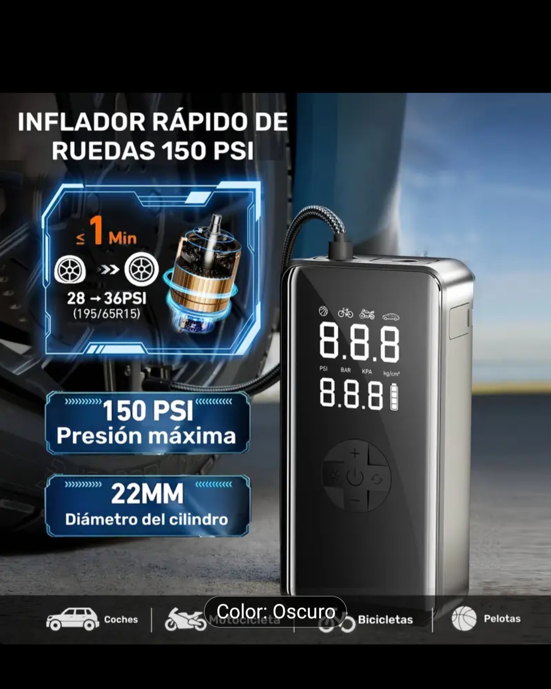 accesorios para vehiculos - Jumper e inflador de neumaticos 2