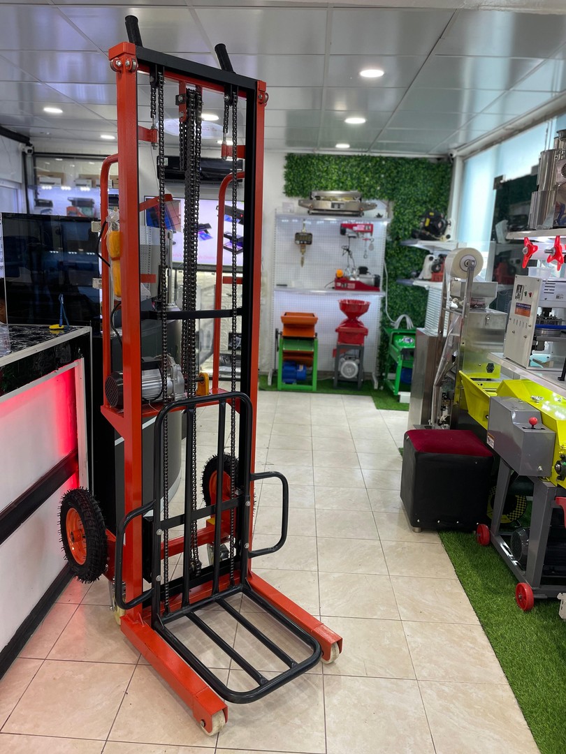 equipos profesionales - Montacargas grua Carretilla de 3 metros de elevacion electrico de 200KG 2