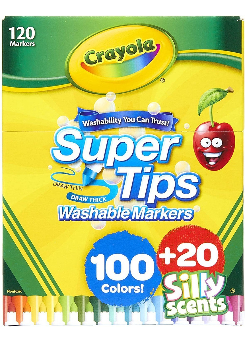 Salud y Equipamiento Médico - Crayola Marcadores 120 Lavables Super Tips 0