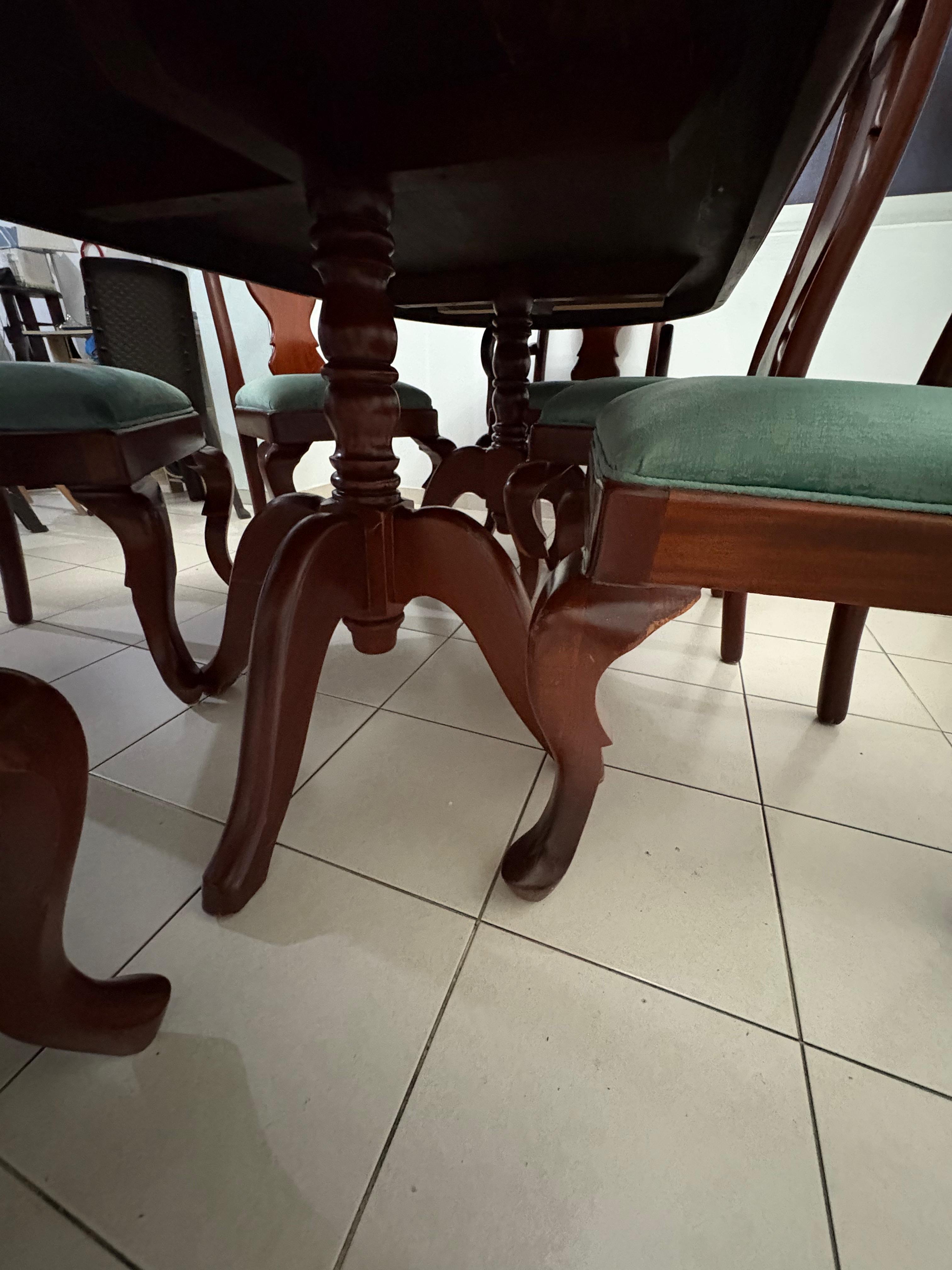 electrodomesticos - COMEDOR DE 6 SILLAS EN CAOBA 7