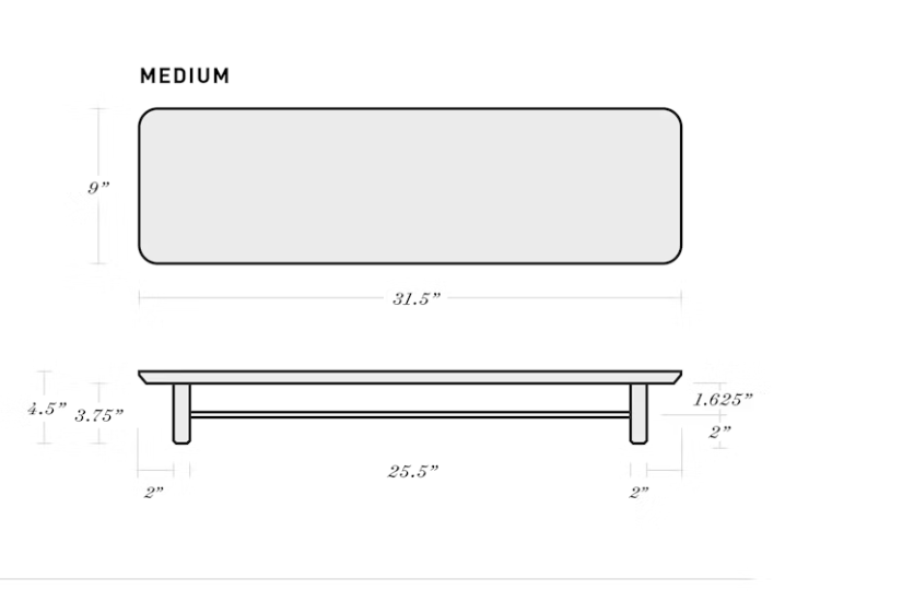 decoración y accesorios - Grovemade estante de escritorio para monitor 3