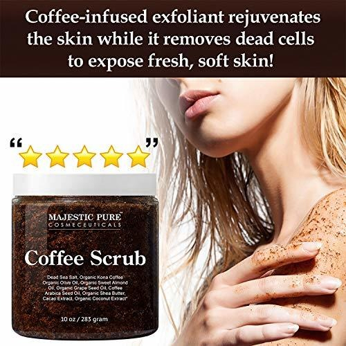 Salud y Equipamiento Médico - Majestic Pure Arabica Coffee Scrub - Exfoliante Corporal Total 1