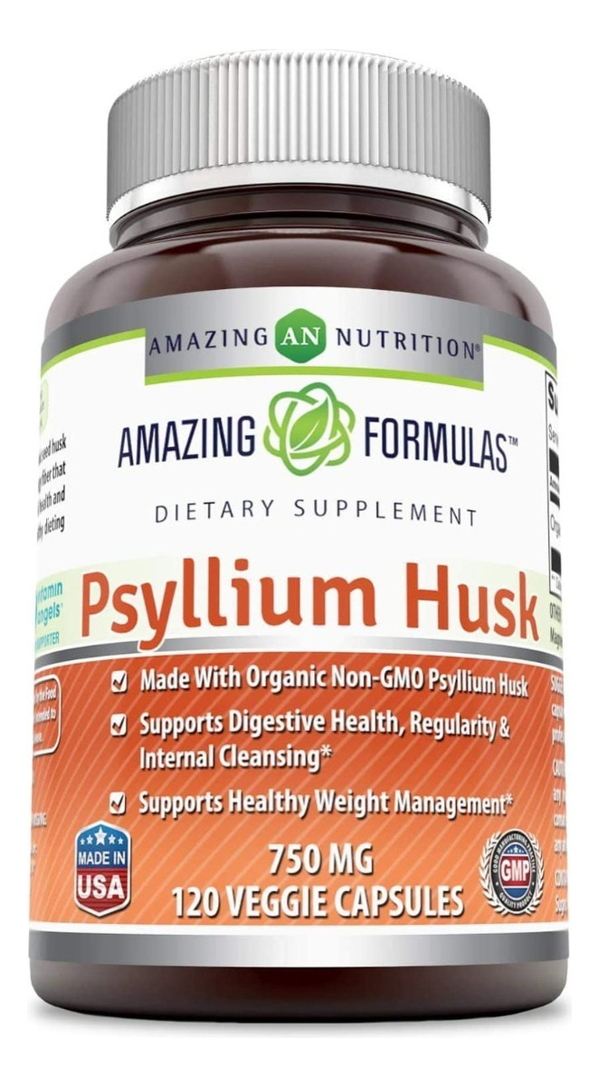 Salud y Equipamiento Médico - Psyllium 120cap Amazing Nutriti - - Unidad