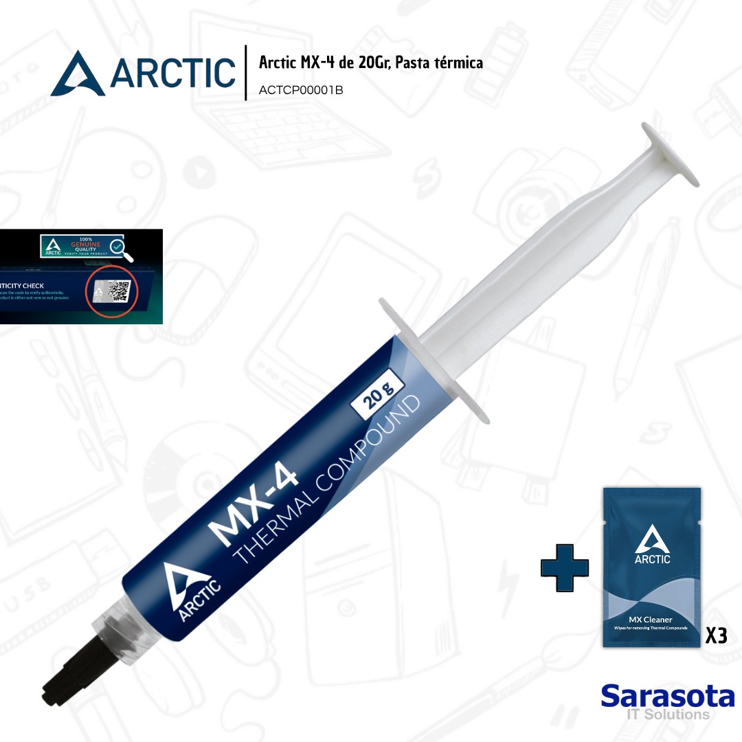 accesorios para electronica - Pasta térmica Arctic MX-4 de 20gr. mas regalo 1