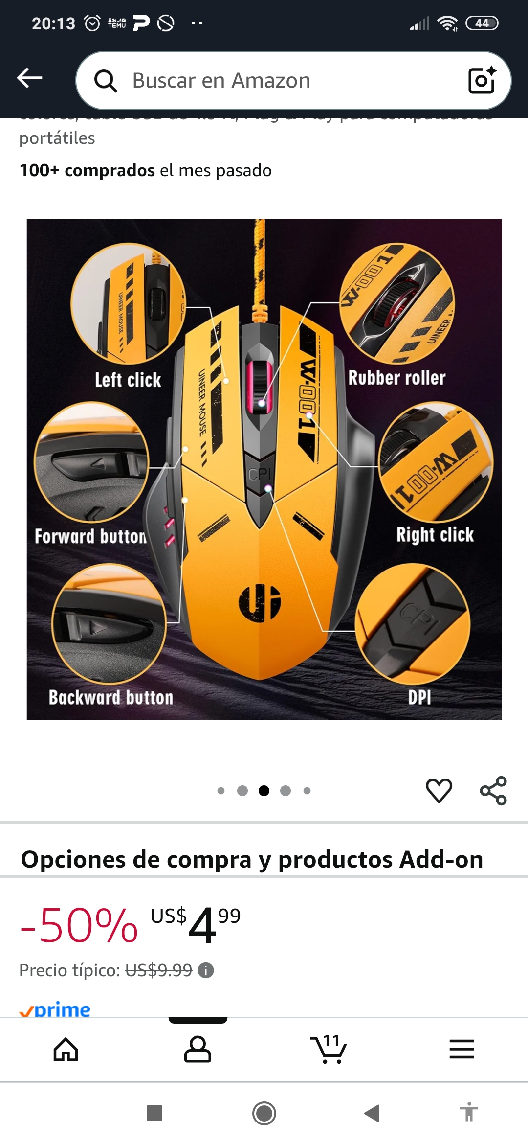 accesorios para electronica - Maus Gamer 2