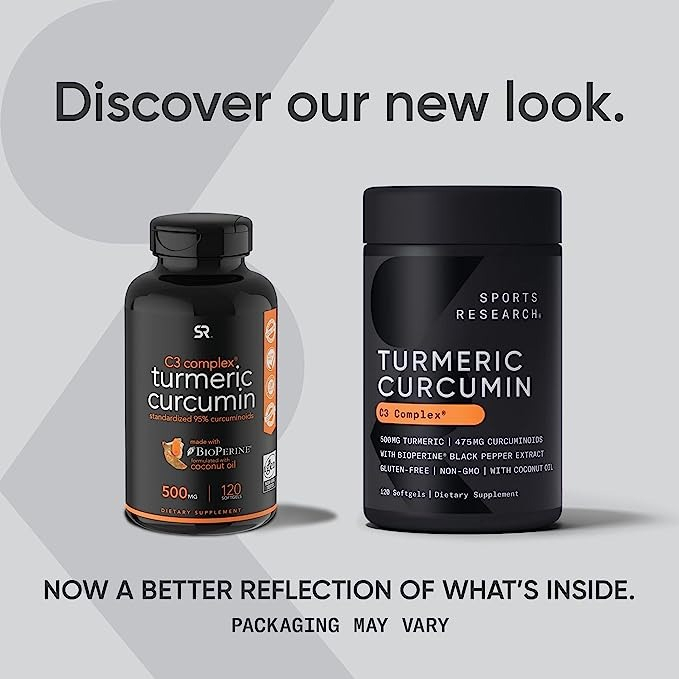 Salud y Equipamiento Médico - Curcuma 500mg 120 capsulas Sports Research 2
