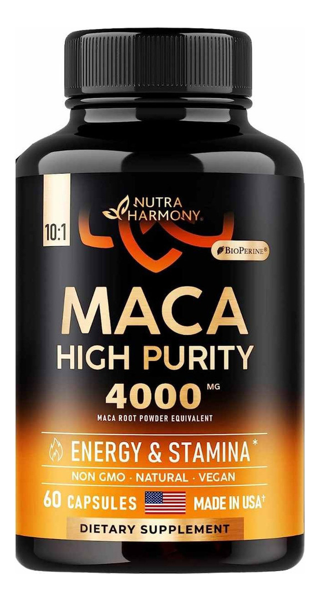 Salud y Equipamiento Médico - Maca 4000 Mg 60cap Nutraharmony 0