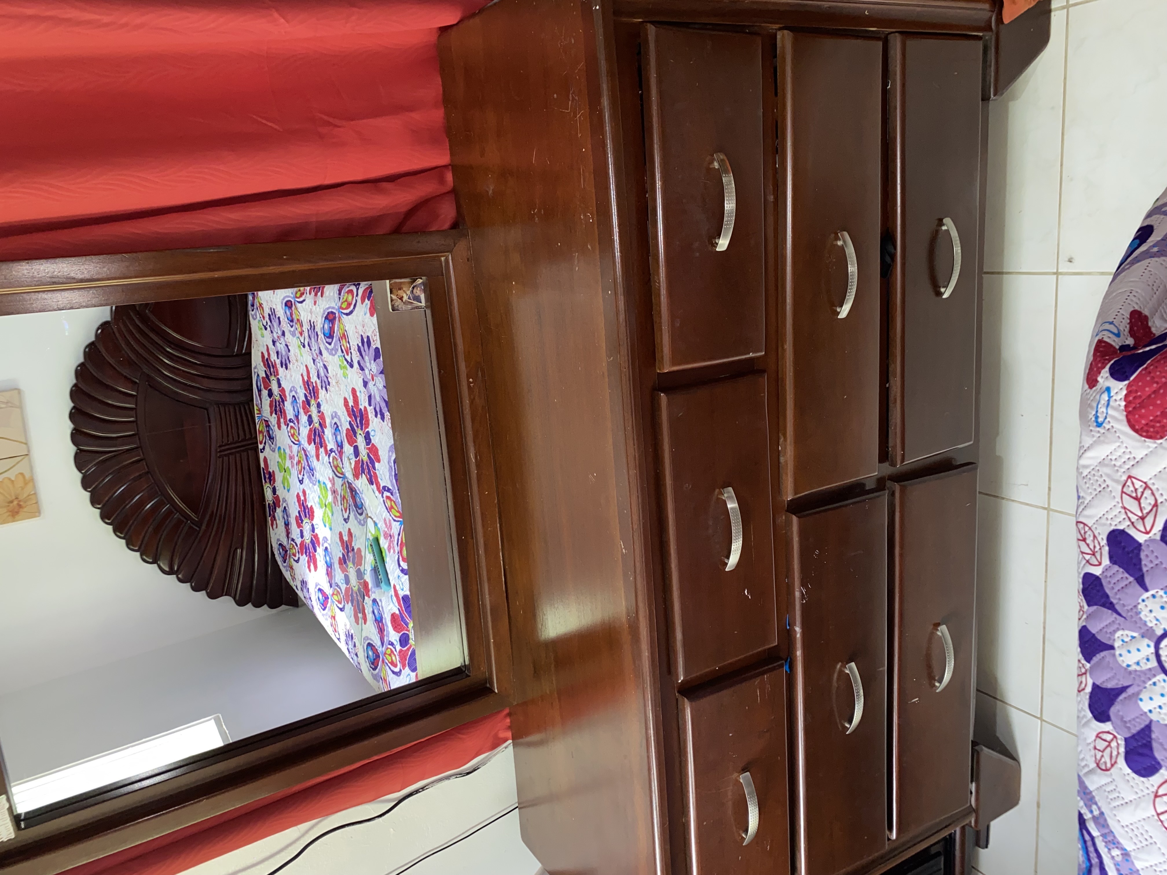 muebles y colchones - JUEGO DE HABITACIÓN EN CAOBA  5
