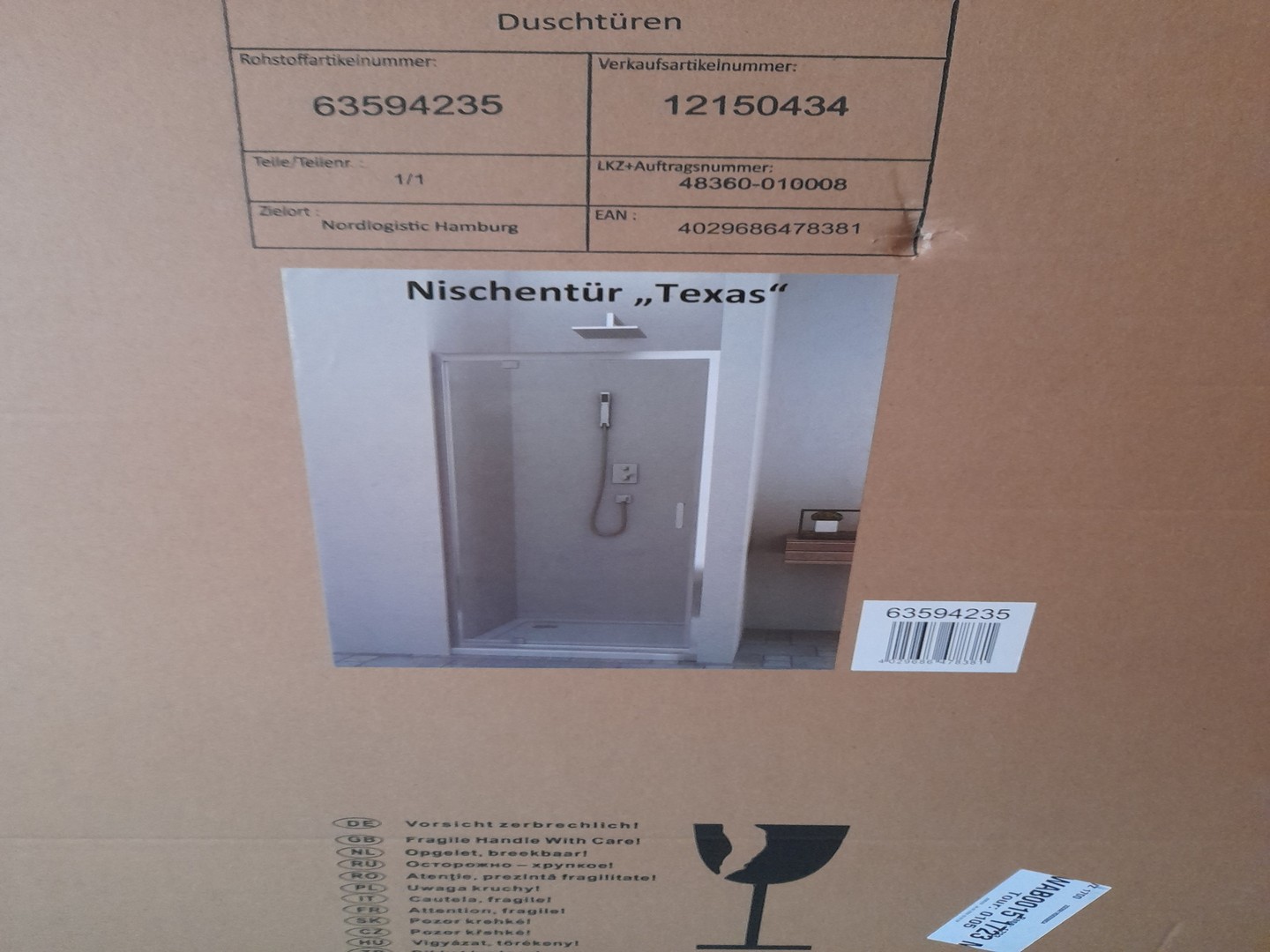 herramientas, jardines y exterior - Puerta de baños , con cristales de seguridad en   modelo  Europeo  en spm...  0