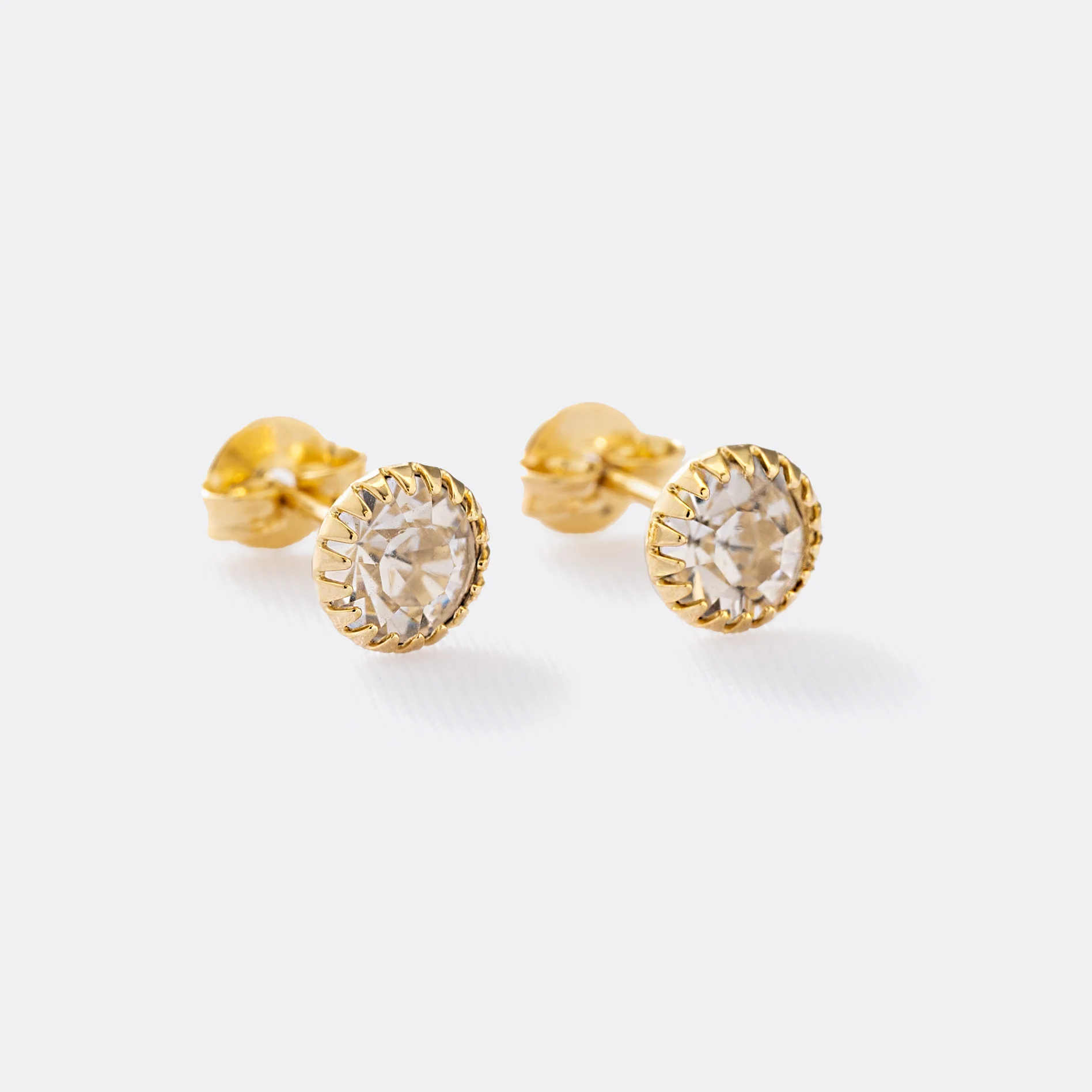 joyas, relojes y accesorios - Topos circon 6mm 2