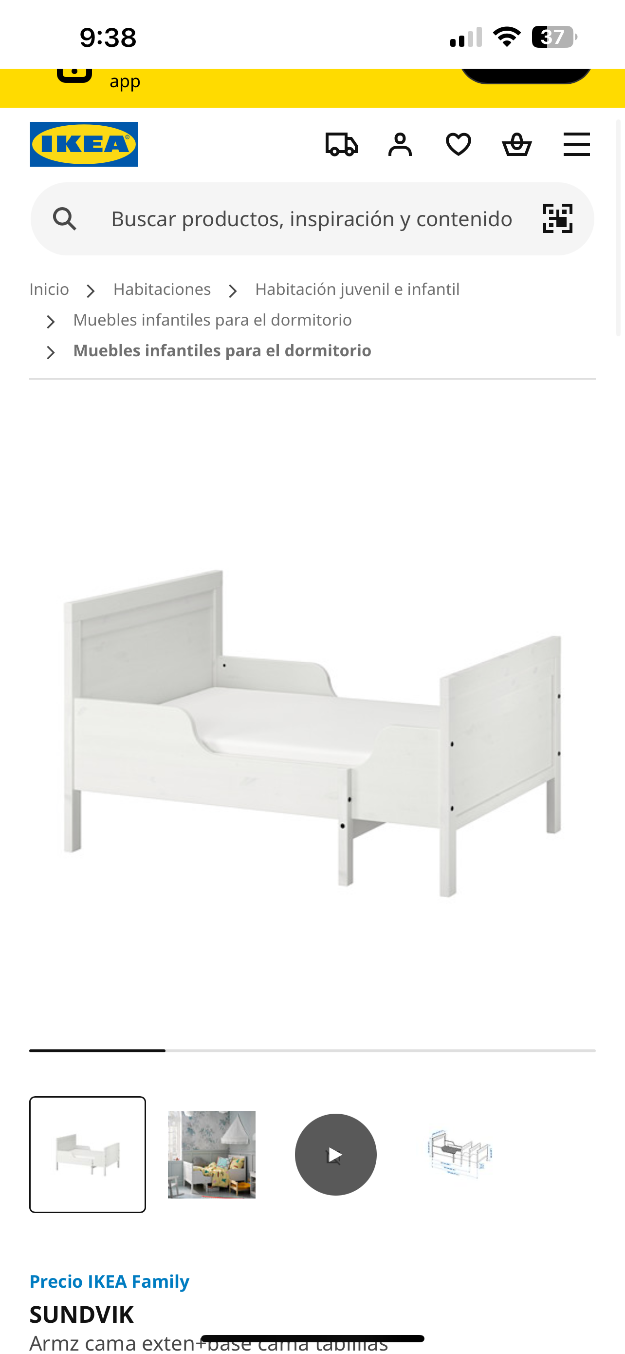 muebles - Cama twin casi nueva de Ikea  0