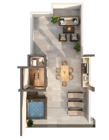 apartamentos - Proyecto en venta Punta Cana #22-2409 tres dormitorios, balcón, frente al mar.
 7