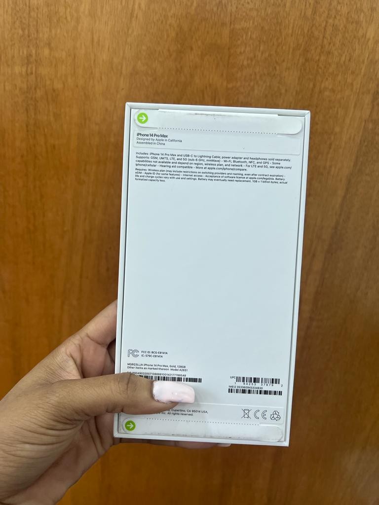 celulares y tabletas - iPhone 14 Pro Max 128gb E-Sim Sellado 3