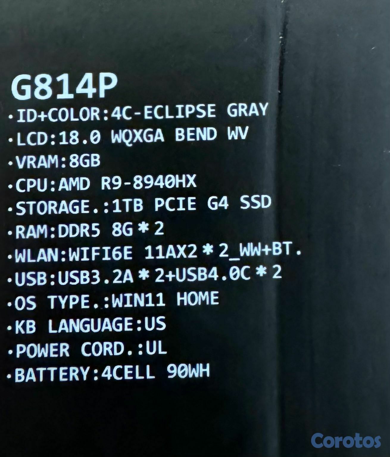 computadoras y laptops - LAPTOP ROG STRIX G18 1TB+16GB RYZEN 9 RTX5070 NUEV 3