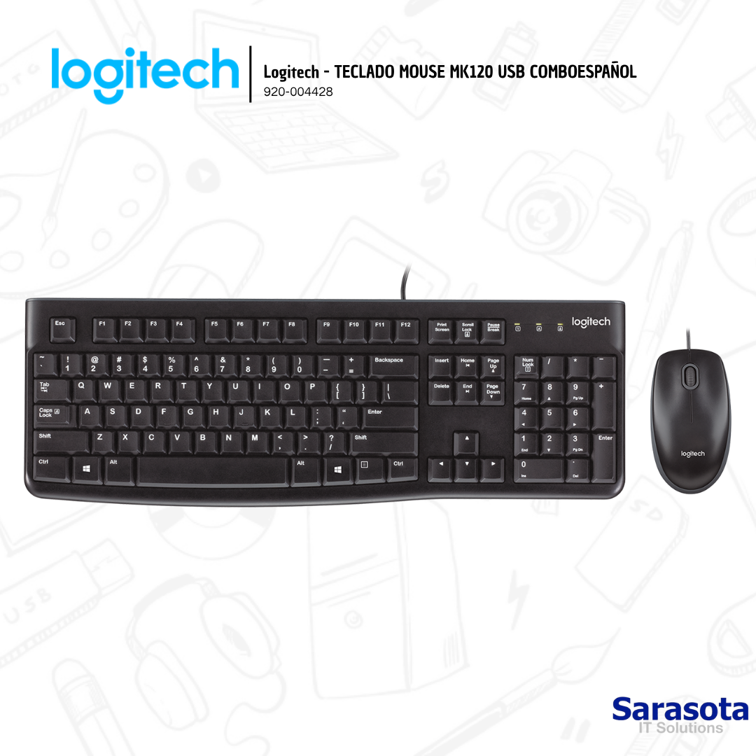 accesorios para electronica - Logitech - TECLADO MOUSE MK120 USB COMBOESPAÑOL 0