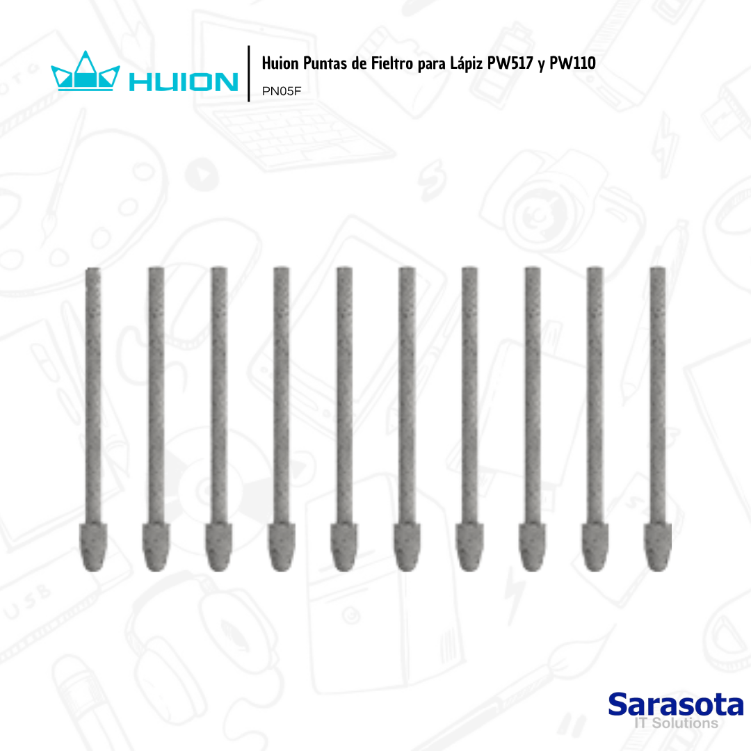accesorios para electronica - Huion Puntas de Fieltro para Lápiz PW517 y PW110 1