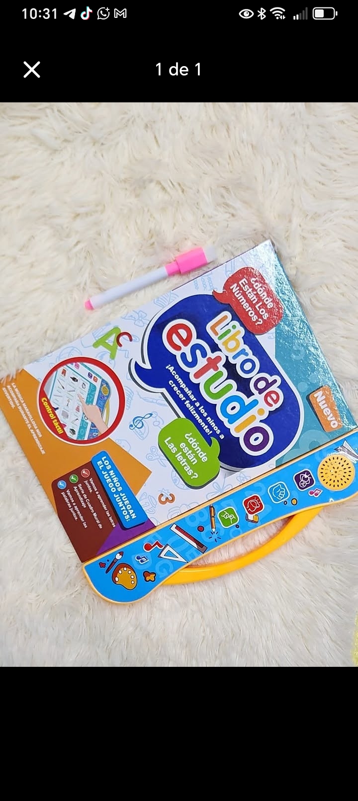 accesorios - Libro interactivo con audio en español e inglés. Abecedario. 2
