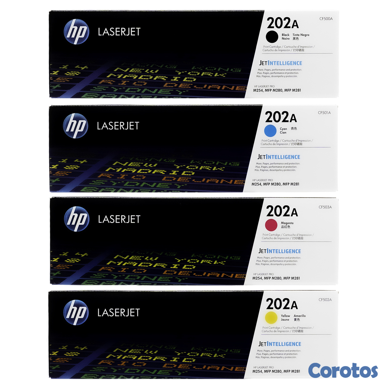 impresoras y scanners - TONER HP 202A, NEGRO, CYAN, MAGENTA, YELLOW 