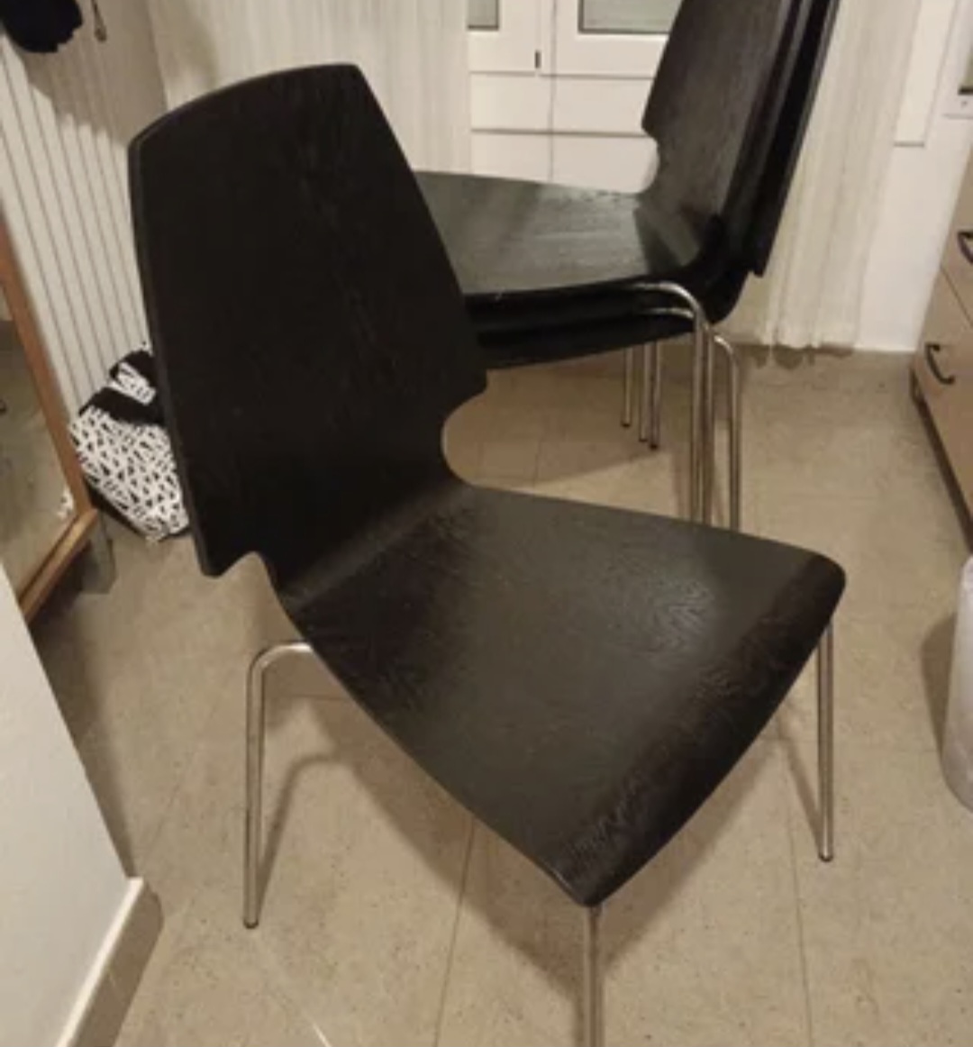 decoración y accesorios - Comedor de ikea  cristal  4 sillas $13500 3